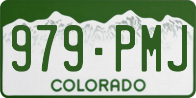CO license plate 979PMJ