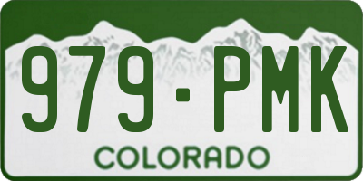 CO license plate 979PMK