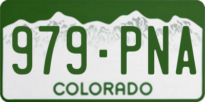 CO license plate 979PNA