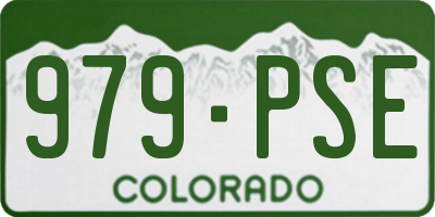 CO license plate 979PSE