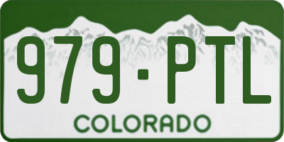 CO license plate 979PTL