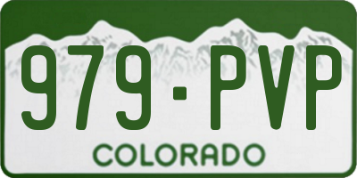 CO license plate 979PVP