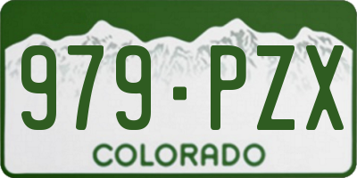 CO license plate 979PZX