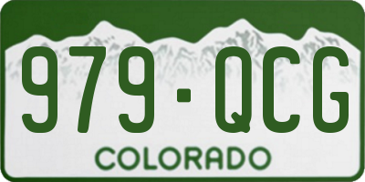 CO license plate 979QCG