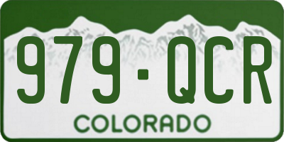 CO license plate 979QCR