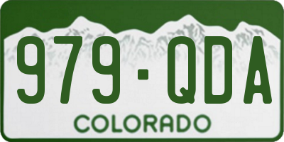 CO license plate 979QDA