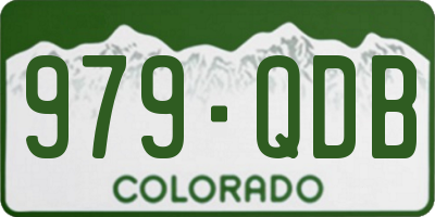CO license plate 979QDB