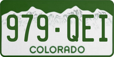 CO license plate 979QEI