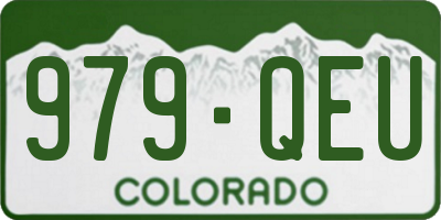 CO license plate 979QEU