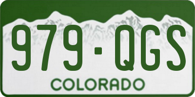 CO license plate 979QGS