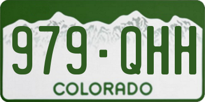 CO license plate 979QHH