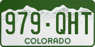 CO license plate 979QHT