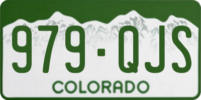CO license plate 979QJS