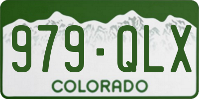 CO license plate 979QLX