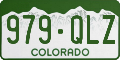 CO license plate 979QLZ