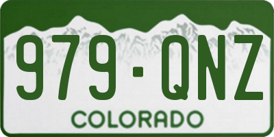 CO license plate 979QNZ