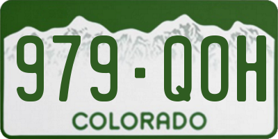 CO license plate 979QOH