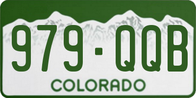 CO license plate 979QQB
