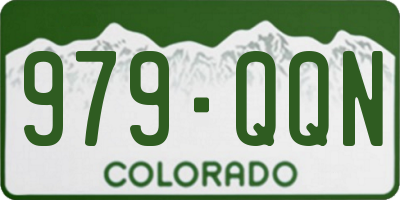 CO license plate 979QQN