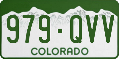 CO license plate 979QVV