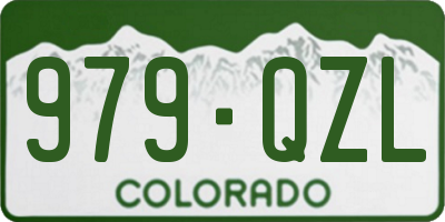 CO license plate 979QZL