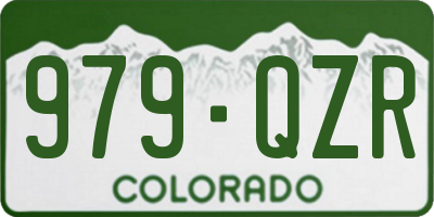 CO license plate 979QZR