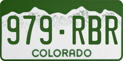 CO license plate 979RBR