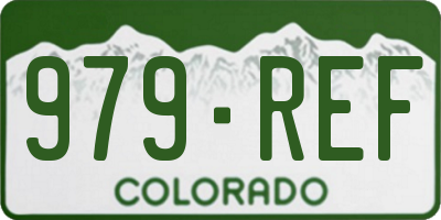CO license plate 979REF