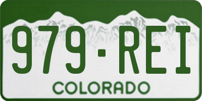 CO license plate 979REI