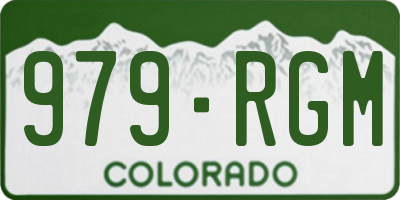 CO license plate 979RGM