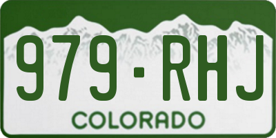 CO license plate 979RHJ