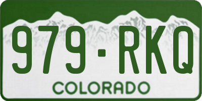 CO license plate 979RKQ