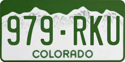 CO license plate 979RKU