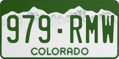 CO license plate 979RMW