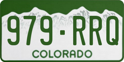 CO license plate 979RRQ