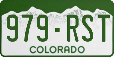 CO license plate 979RST