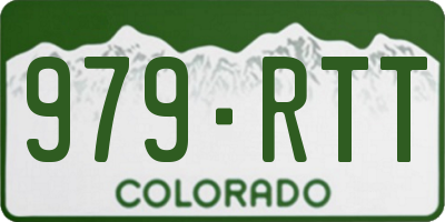 CO license plate 979RTT