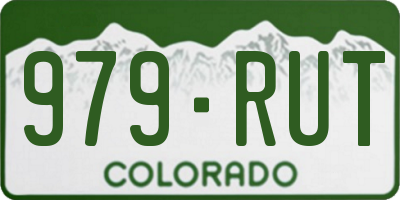 CO license plate 979RUT