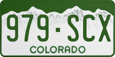 CO license plate 979SCX