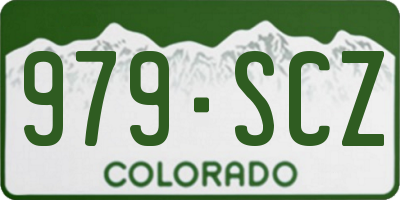 CO license plate 979SCZ
