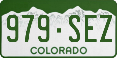 CO license plate 979SEZ
