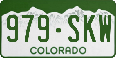 CO license plate 979SKW