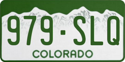 CO license plate 979SLQ