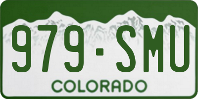 CO license plate 979SMU