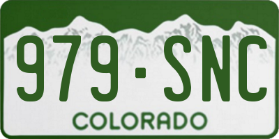 CO license plate 979SNC