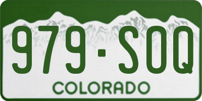 CO license plate 979SOQ