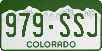 CO license plate 979SSJ