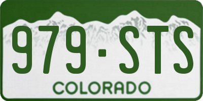 CO license plate 979STS