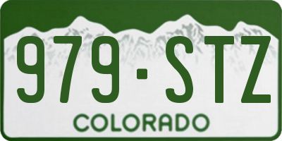 CO license plate 979STZ