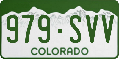 CO license plate 979SVV